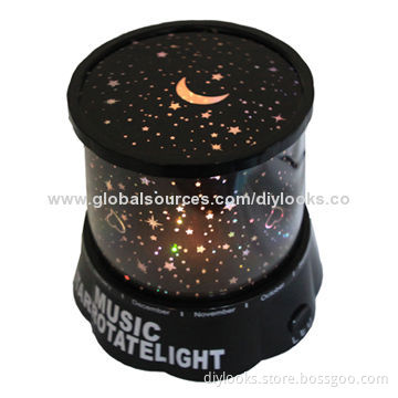 Auto-rotating Music Sky Star Master Night Light Projector Lamp